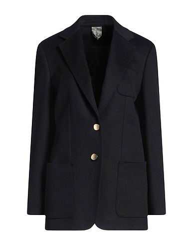 MAX MARA Giacca Blu notte 100% Pelle di cammello