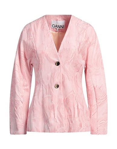 GANNI Blazer Pink 52% Recycled polyester, 30% Polyester, 18% Polyamide