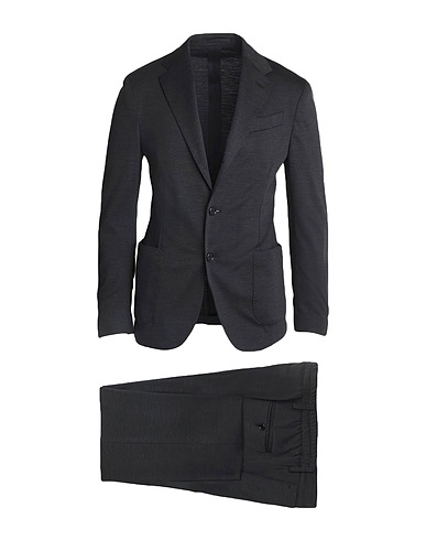 LARDINI Suits Charcoal 80% Wool, 20% Polyamide