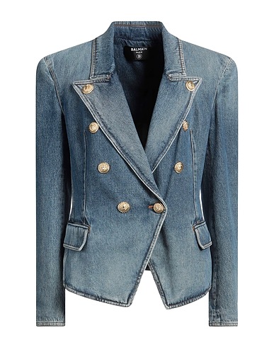 BALMAIN Giacca Blu 100% Cotone