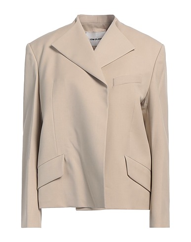 LOW CLASSIC Blazer Beige 49% Wool, 49% Polyester, 2% Polyurethane
