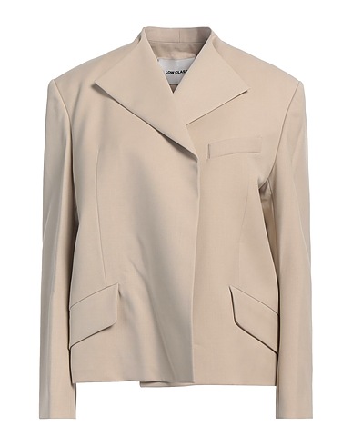 LOW CLASSIC Blazer BEIGE 49% Wool, 49% Polyester, 2% Polyurethane