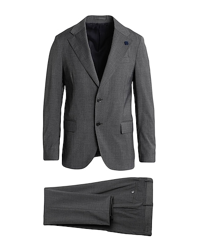 LARDINI Suits Lead 54% Polyester, 44% Wool, 2% Elastane