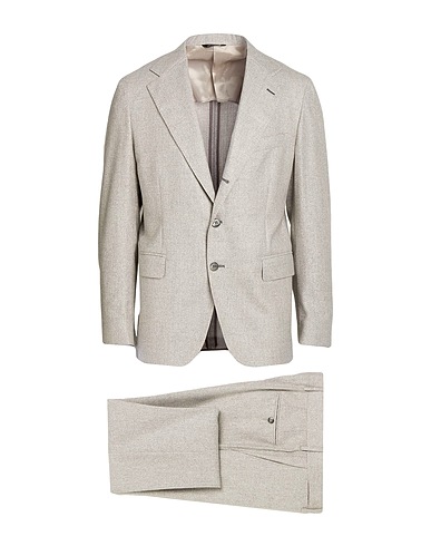 BRIAN DALES Suits Grey 72% Silk, 28% Wool