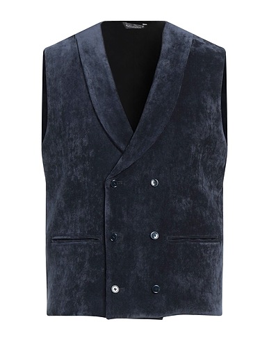 GREY DANIELE ALESSANDRINI Suit vest Midnight blue 85% Polyester, 12% Polyamide, 3% Elastane