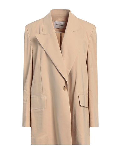 LOW CLASSIC Blazer Khaki 37% Polyester, 32% Cotton, 28% Linen, 3% Polyurethane, Nylon