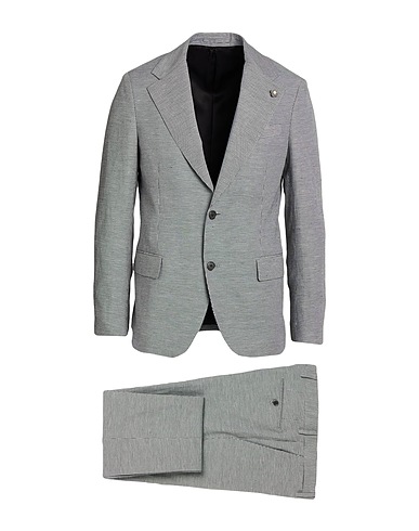 LARDINI Suits Black 60% Linen, 40% Polyester