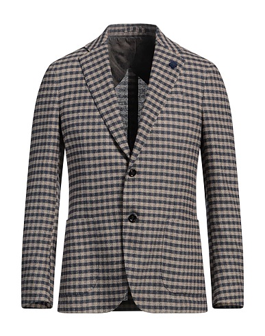 LARDINI Blazer Midnight blue 48% Wool, 40% Silk, 12% Polyamide