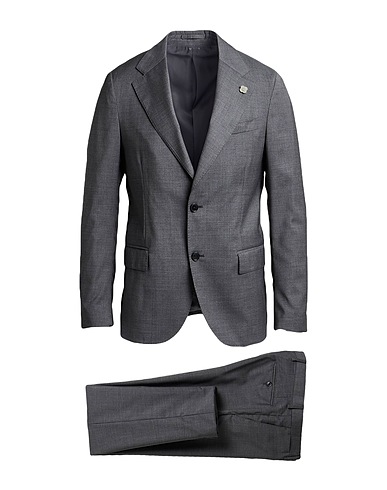 LARDINI Suits Grey 96% Wool, 4% Polyester