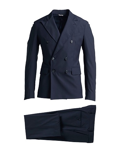 BRIAN DALES Suits Midnight blue 49% Wool, 44% Polyamide, 7% Elastane