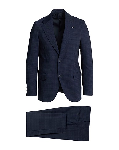 LARDINI Suits Midnight blue 53% Polyester, 43% Wool, 4% Acrylic