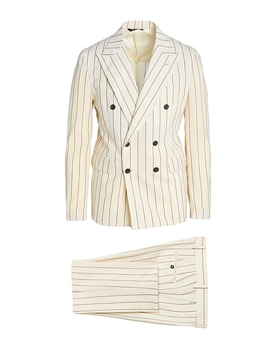 BRIAN DALES Suits Cream 100% Wool