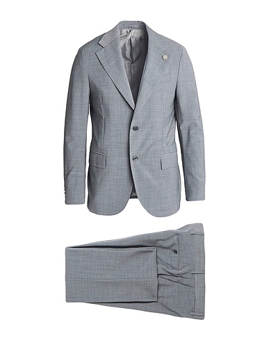 LARDINI Suits Grey 53% Polyester, 43% Wool, 4% Elastane
