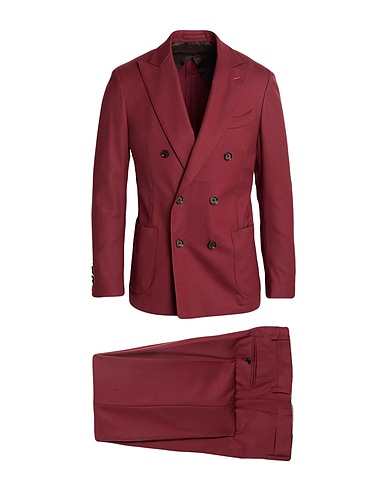 LARDINI Suits Brick 98% Wool, 2% Elastane
