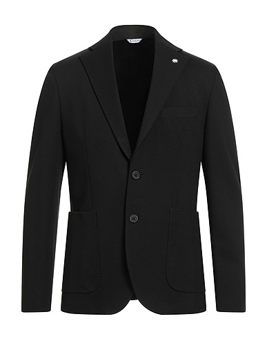MANUEL RITZ Blazer Black 63% Viscose, 32% Polyamide, 5% Elastane