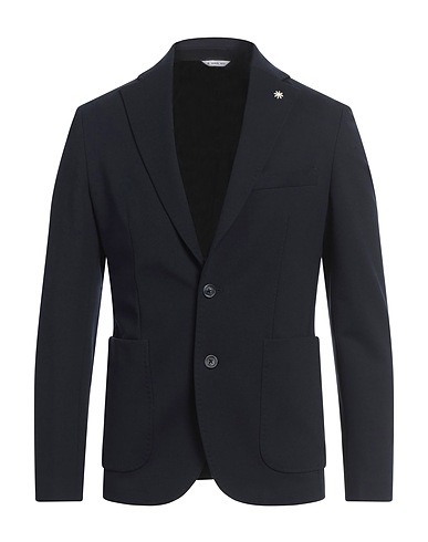 MANUEL RITZ Blazer Midnight blue 63% Viscose, 32% Polyamide, 5% Elastane