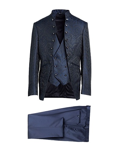 LUIGI BIANCHI Mantova Suits Midnight blue 60% Polyester, 40% Wool
