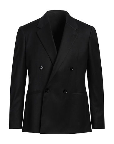 LARDINI Blazer Black 89% Wool, 10% Cashmere, 1% Elastane