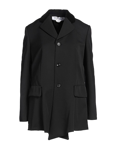 COMME des GARÇONS Blazer Black 100% Wool, Cotton