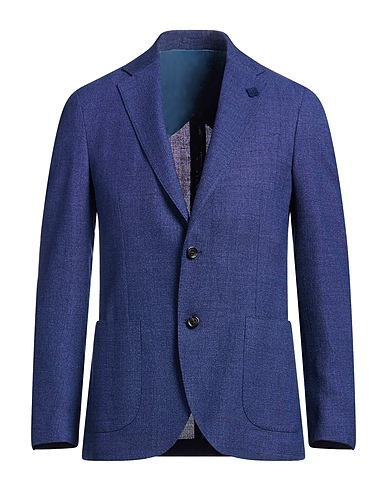 LARDINI Blazer Blu navy 63% Lana, 33% Lino, 4% Seta