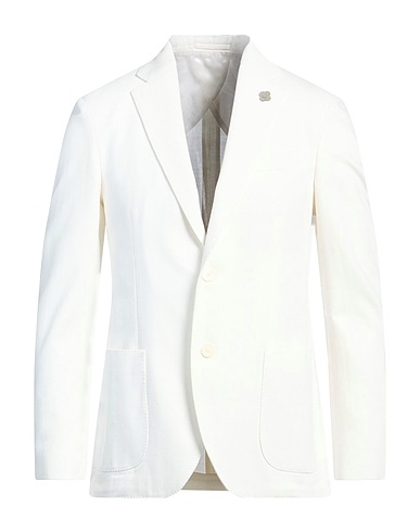 LARDINI Blazer Bianco 100% Cotone