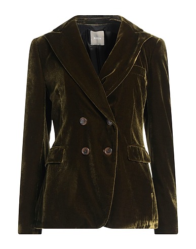 KILTIE Blazer Military green 75% Viscose, 25% Silk