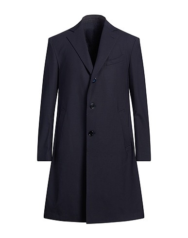 LARDINI Full-length jacket Midnight blue 96% Wool, 3% Elastane, 1% Polyamide