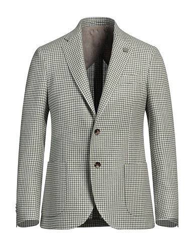 LARDINI Blazer Sage green 58% Wool, 42% Linen