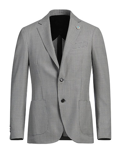 LARDINI Blazer Blue 85% Wool, 15% Silk