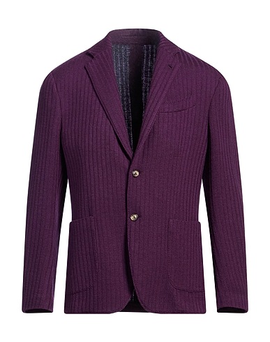 LARDINI Blazer Purple 88% Wool, 12% Polyester