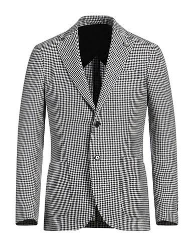 LARDINI Blazers Weiß 48% Wolle, 28% Leinen, 24% Seide