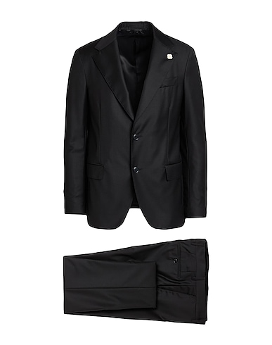 LARDINI スーツ NERO ウール 100%