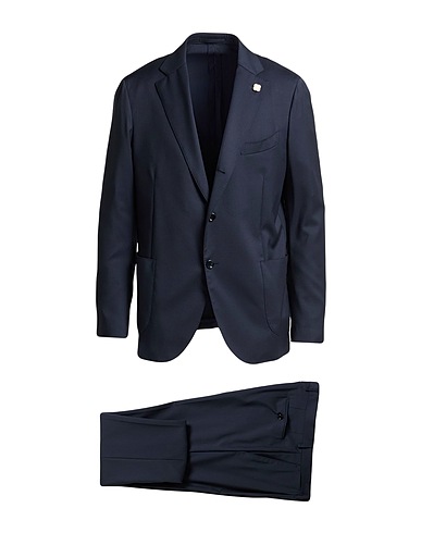 LARDINI Suits Midnight blue 100% Wool