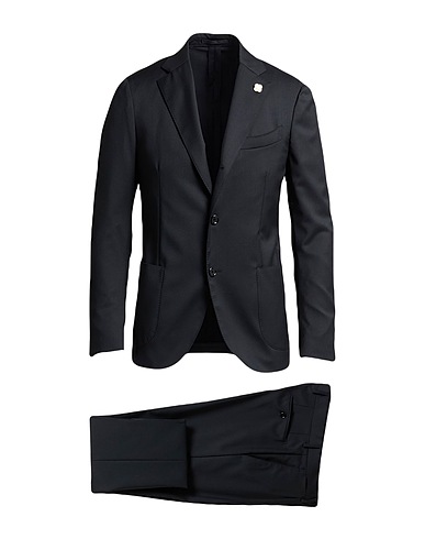 LARDINI 정장 블랙 100% 울