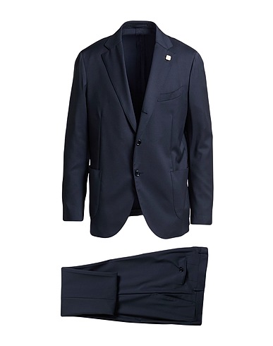 LARDINI Suits Grey 54% Polyester, 44% Wool, 2% Elastane