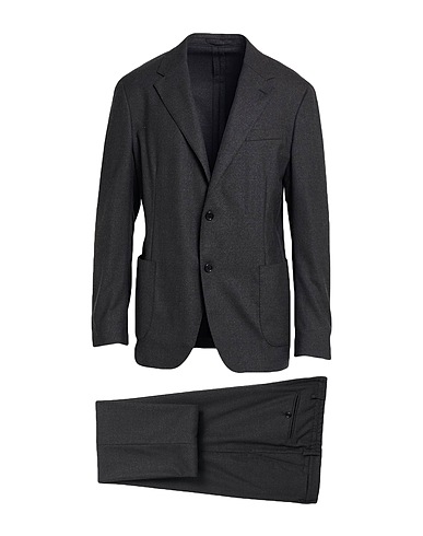 LARDINI Suits Charcoal 54% Wool, 45% Polyester, 1% Elastane