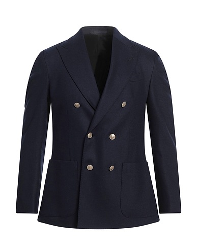 ELEVENTY Blazer Navy blue 90% Wool, 8% Cashmere, 2% Elastane
