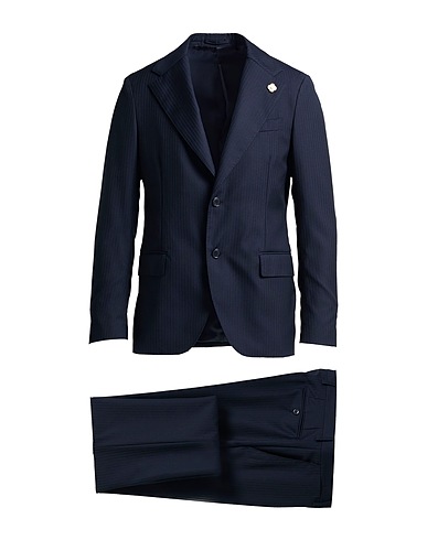 LARDINI Suits Midnight blue 100% Wool