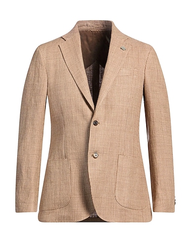 LARDINI Blazer MARRONE 100% Linen