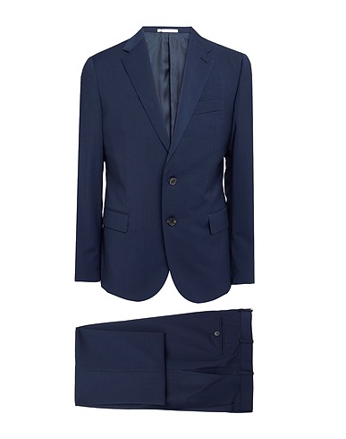 VALENTINO GARAVANI Suits Midnight blue 99% Wool, 1% Elastane, Polyester, Cotton