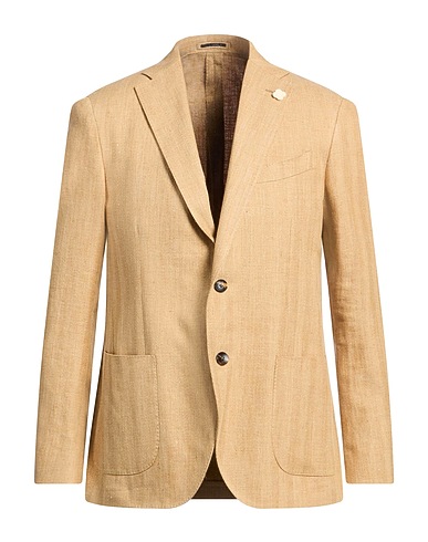 LARDINI Blazer Camel 76% Linen, 24% Cotton