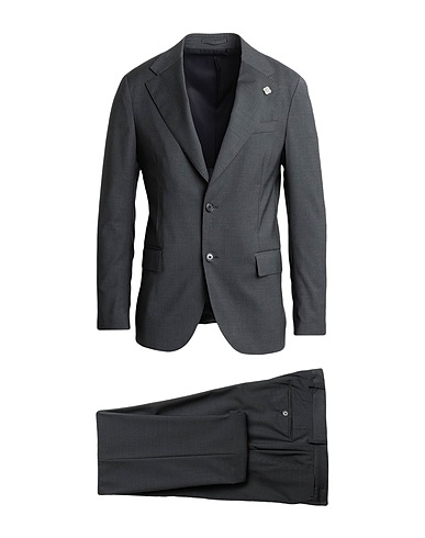 LARDINI Suits Grey 54% Polyester, 44% Wool, 2% Elastane
