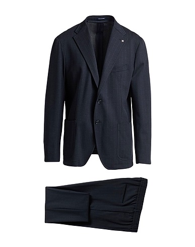 TAGLIATORE Suits Midnight blue 33% Wool, 32% Polyester, 29% Polyamide, 6% Elastane