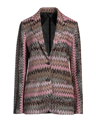 MISSONI Blazer Antique rose 71% Viscose, 22% Metallic fiber, 7% Polyamide