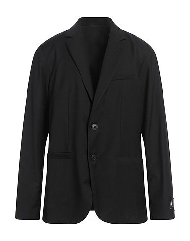 ARMANI EXCHANGE Blazer Black 65% Polyester, 32% Viscose, 3% Elastane