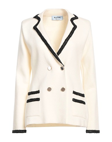 BLUGIRL Blazer Off white 50% Polyamide, 33% Wool, 17% Acrylic, Polyester