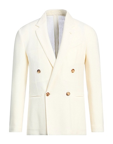 LARDINI Blazer Off white 84% Wool, 16% Polyester
