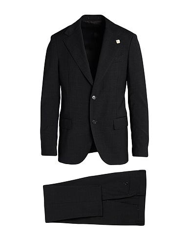LARDINI Suits Charcoal 54% Polyester, 44% Wool, 2% Elastane