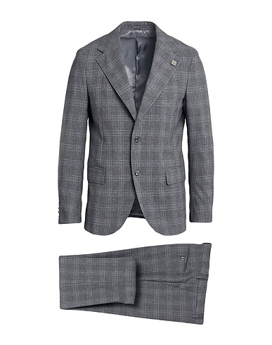 LARDINI Suits Grey 42% Wool, 33% Viscose, 22% Polyester, 3% Elastane
