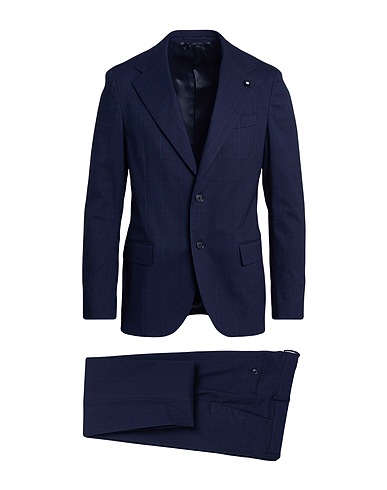 LARDINI Suits Midnight blue 75% Cotton, 23% Tencel™, 2% Elastane